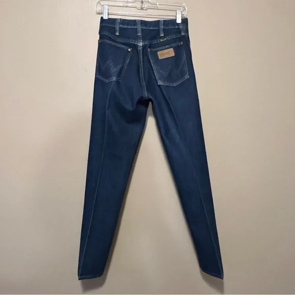 Vintage 90s Wrangler Jeans High Rise Straight Leg 28” Waist 30” Inseam 28 x 30 - Picture 6 of 15
